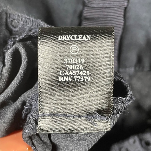 NEW Ann Taylor Skirt Womens 10 blue pencil straight eyelet - Picture 5 of 8